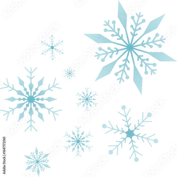 Obraz Winter snowflakes