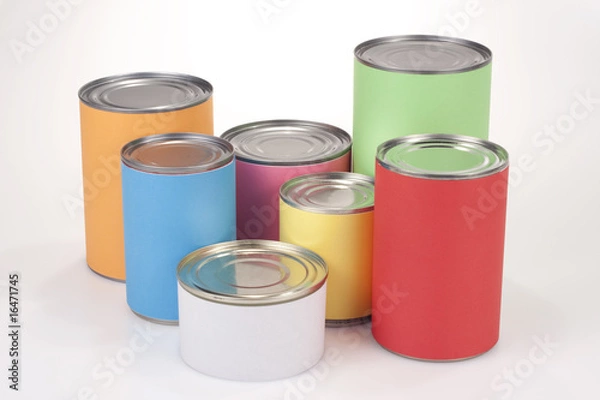 Obraz Colored Tin Cans