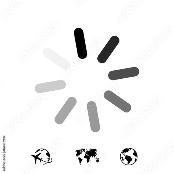Obraz loading icon stock vector illustration flat design