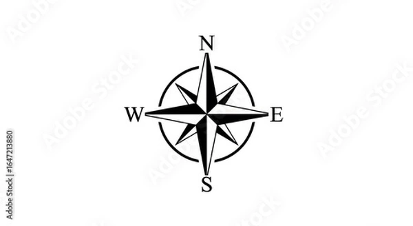 Fototapeta Compass rose graphic