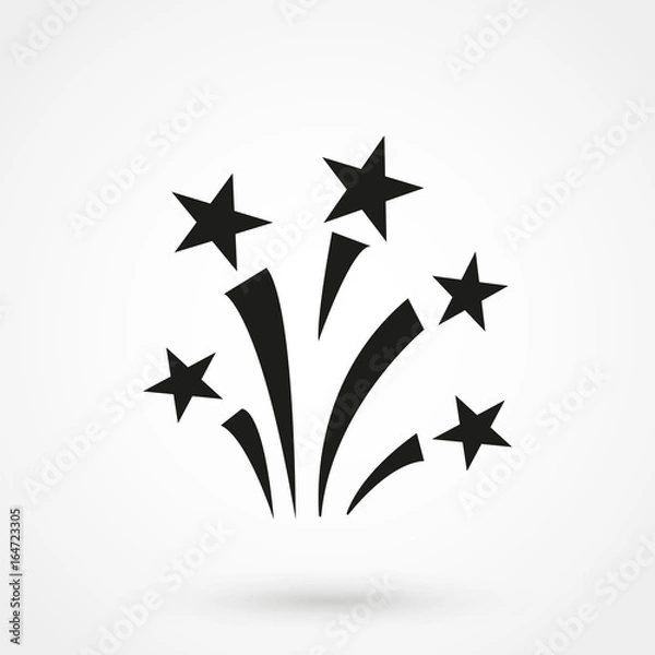 Obraz Flat a firework icon. Vector.