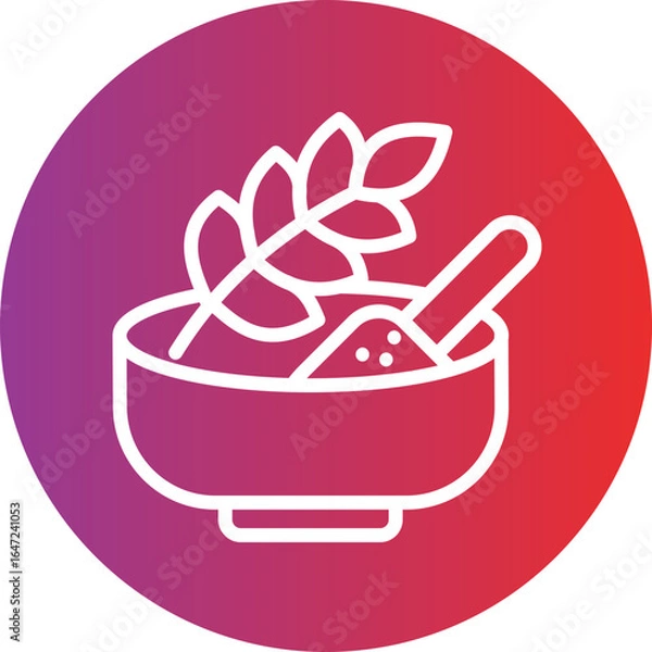 Obraz Whole Grains Vector Style Icon