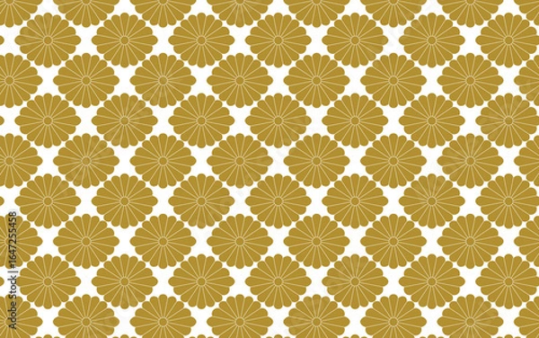 Fototapeta 菊菱/黄色