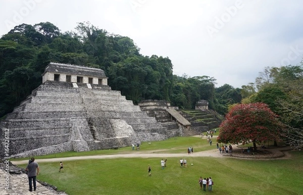 Obraz Méxique pyramides aztèques 