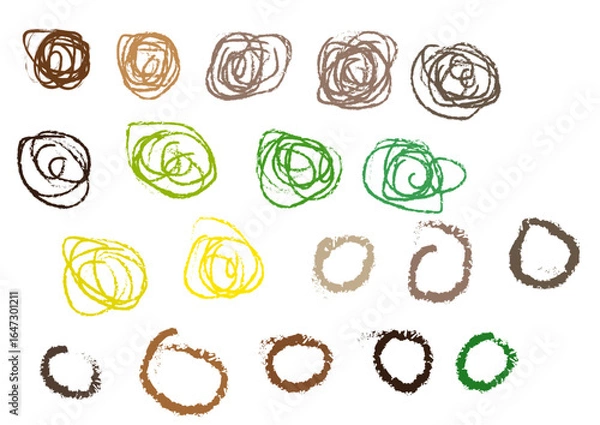 Fototapeta Kreise_Buntstift