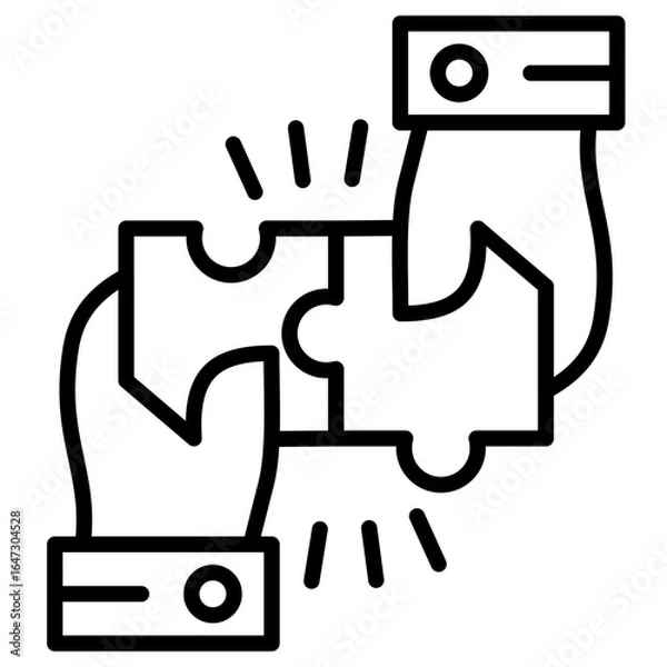 Fototapeta Merger and Buyout Symbol