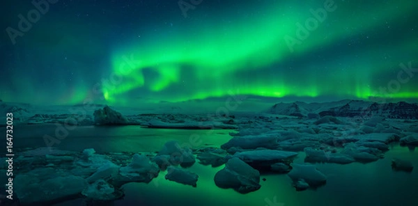 Obraz Jokulsarlon Lagoon Aurora