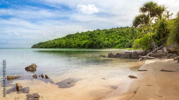 Obraz karimunjawa indonesia java beach coastline rocks