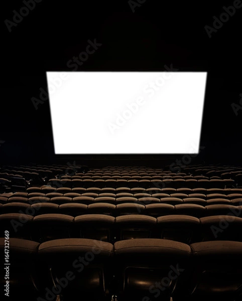 Obraz 開場前・劇場の座席とスクリーン