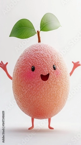 Obraz Happy Fruit Character Design