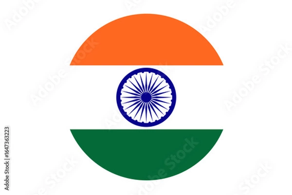 Obraz india flag vector illustration,indian flag symbol,indian flag logo,indian flag badge vector illustration