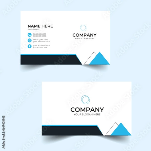 Fototapeta Creative and modern business card template