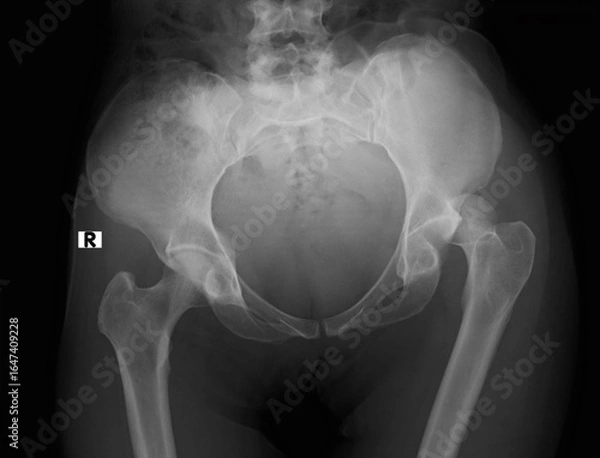 Obraz hip dislocation , x ray image 
