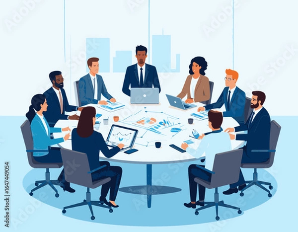 Obraz business team meeting