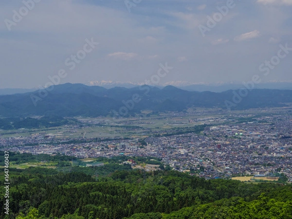 Fototapeta 【山形県】山形市・西蔵王公園展望広場