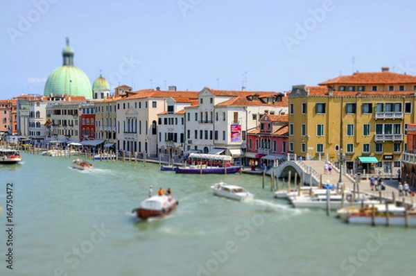 Fototapeta efecto tilt shift venecia
