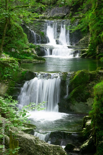 Obraz Rottach-Wasserfälle beim Wallberg, Tegernsee