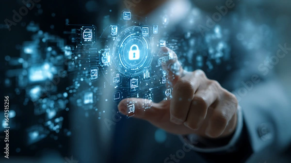 Fototapeta Impact of technology on risk management processes (2)