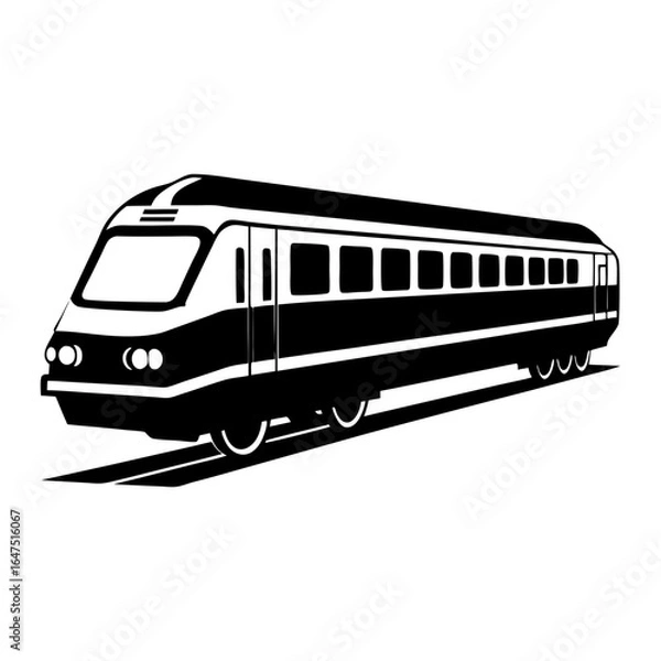 Fototapeta Download A Realistic Of A Motorail Train Isolated Vector Illustration Eps File For Design.