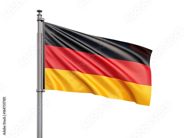 Obraz german flag isolated on white background 