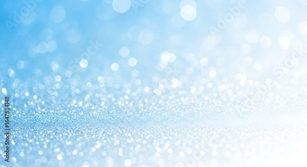 Fototapeta Bokeh sparkling light effect creating a glitter background. Abstract illuminated surface for festive celebration and happy holiday design.