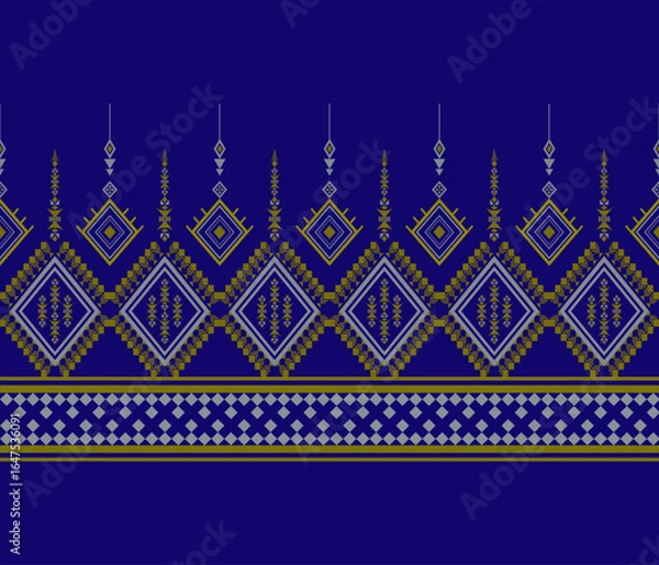 Fototapeta geometric ethnic pattern vector design
