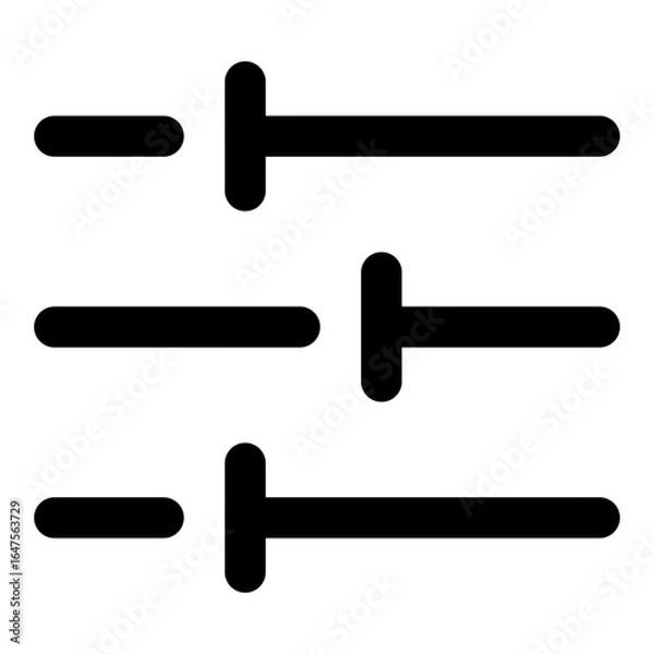 Fototapeta Adjustment Icon Slider Controls