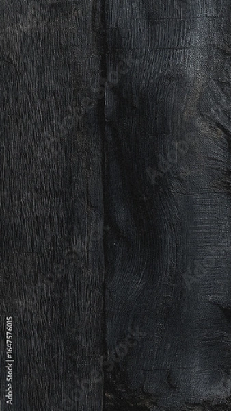 Obraz black wood texture