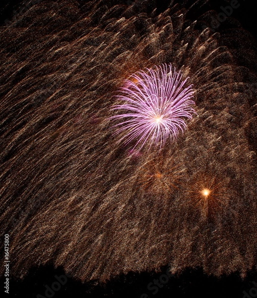 Obraz Farbe im Feuerregen