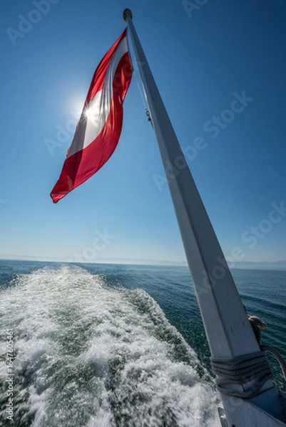 Fototapeta Ausflugsschiff am Bodensee