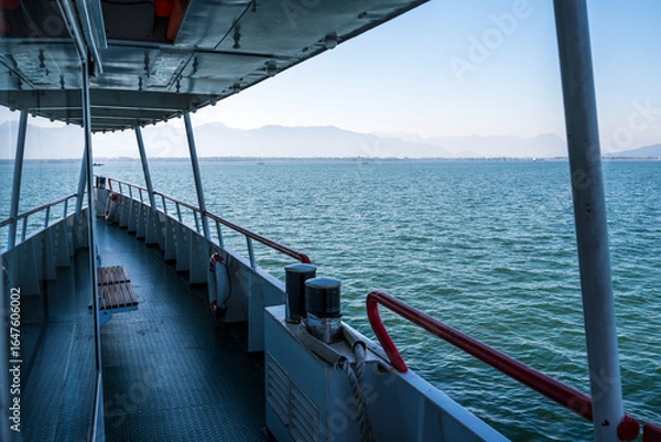 Fototapeta Ausflugsschiff am Bodensee