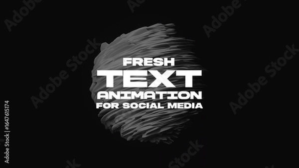 Fototapeta Fresh Text Animations for Social Media