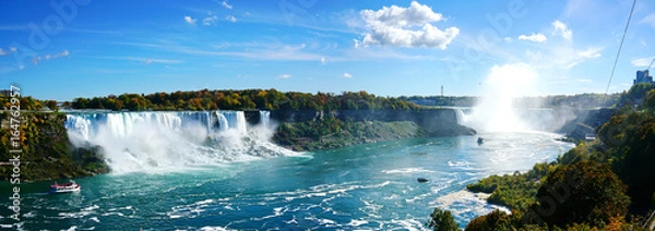 Fototapeta Panoramic view of  Niagara falls