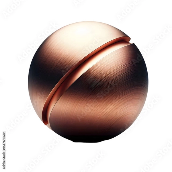 Fototapeta Close up of a metallic baseball with a dark background