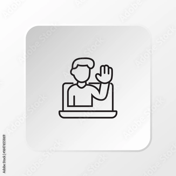 Obraz Online Teacher Icon