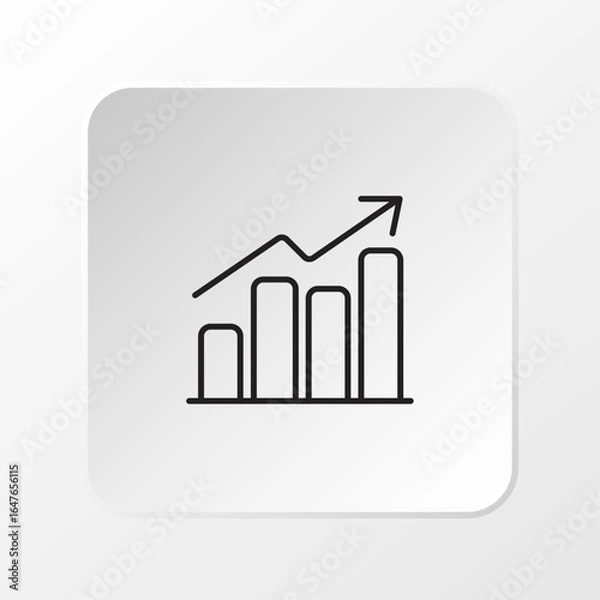 Obraz Study Target Achievement Icon, Minimal Vector Design