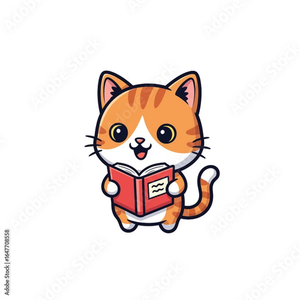 Obraz Cute Cat Icon Very Cool Design