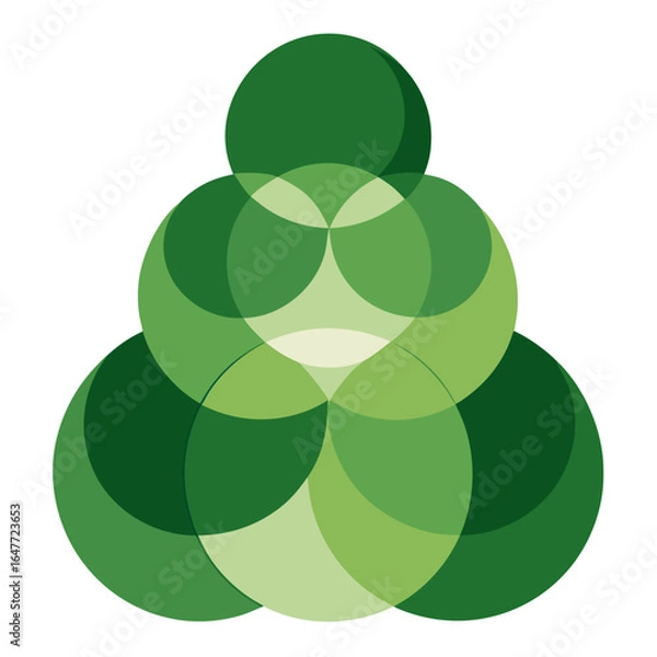 Fototapeta Evergreen” vector icon