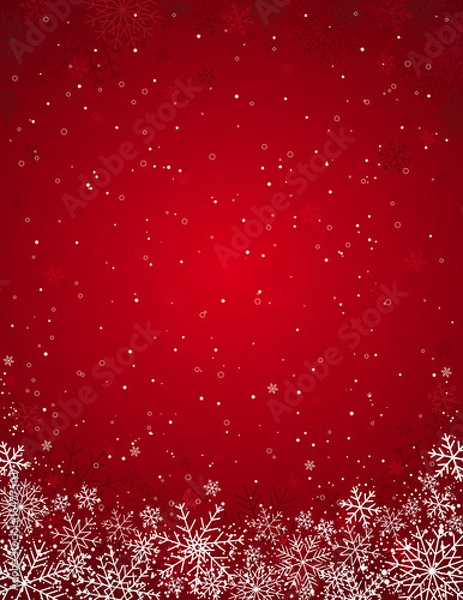 Obraz red christmas background