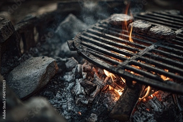 Obraz Campfire Grill Cooking