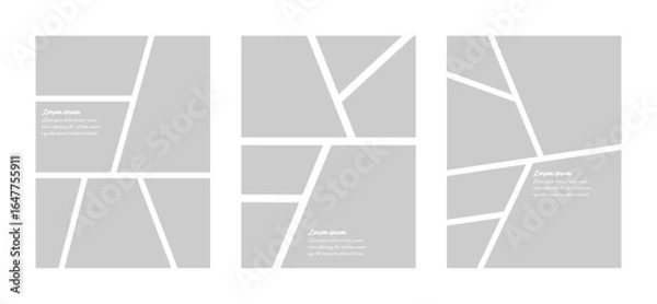 Obraz Photos collage with comic layout 6 frame