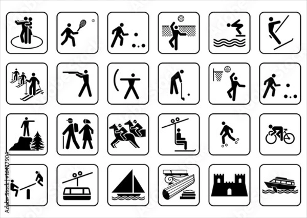 Fototapeta Sports signs