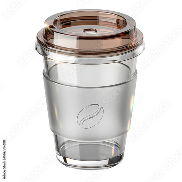 Obraz Coffee cup isolated on transparent background