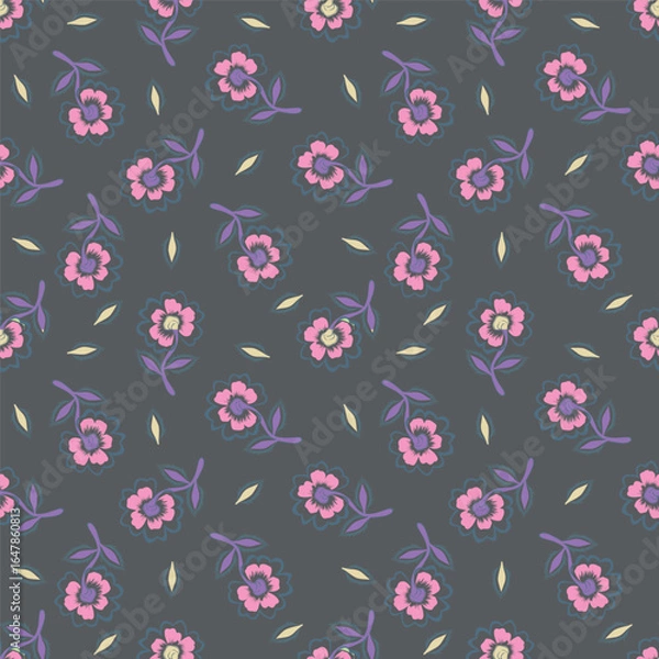 Fototapeta seamless floral pattern