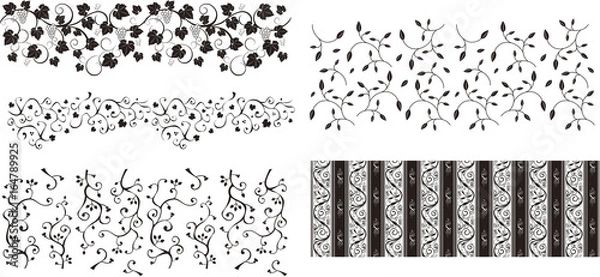 Fototapeta 葡萄モチーフ パターン