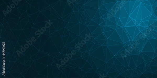 Fototapeta low poly style futuristic tech background for internet connectivity vector