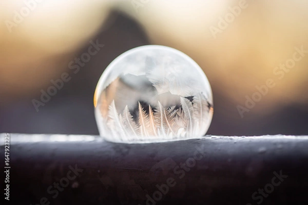 Obraz Seifenblase, gefroren 