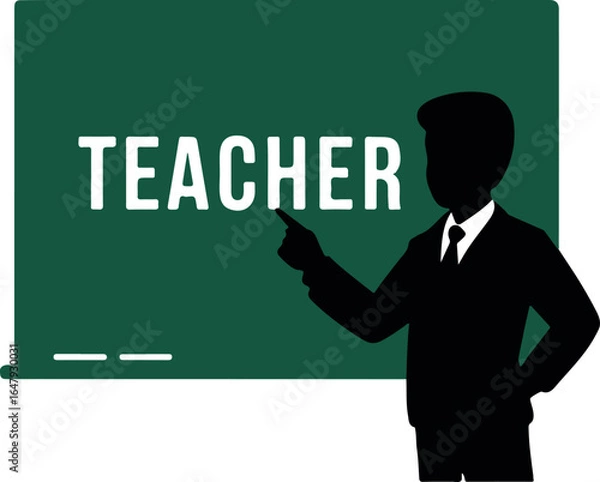 Fototapeta Businessman writing on whiteboard and holding blackboard with success message