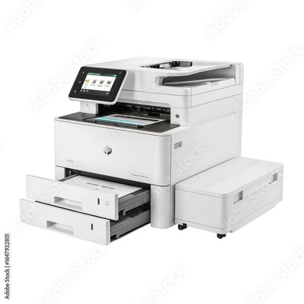 Fototapeta laser printer isolated on white