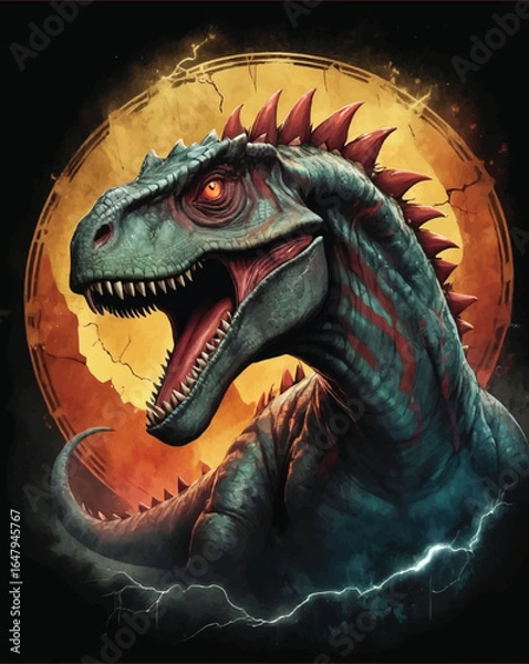 Fototapeta Dinosaur Vector Design